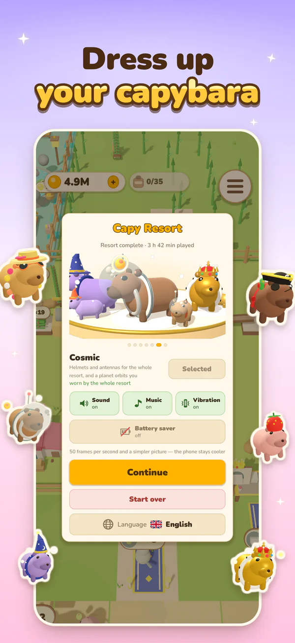 Dress up your capybara.